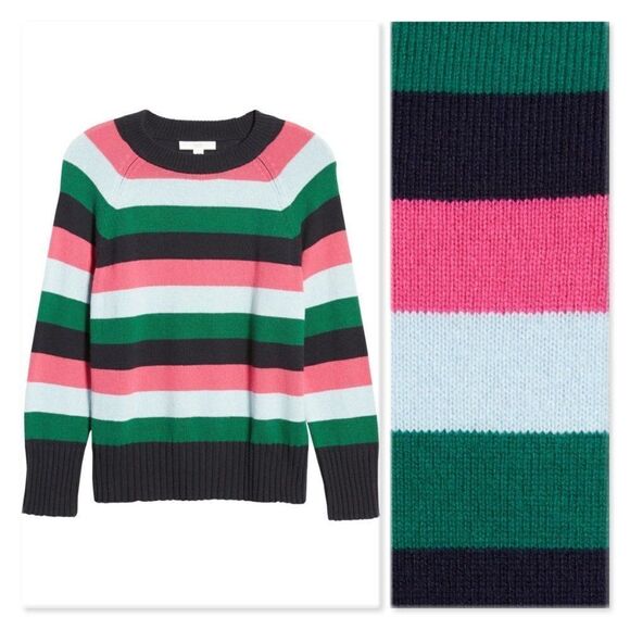 1901 Side Button Striped Sweater sz  Small - Picture 3 of 13